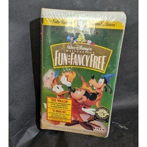Walt Disney's Masterpiece Fun & Fancy Free VHS Limited Edition